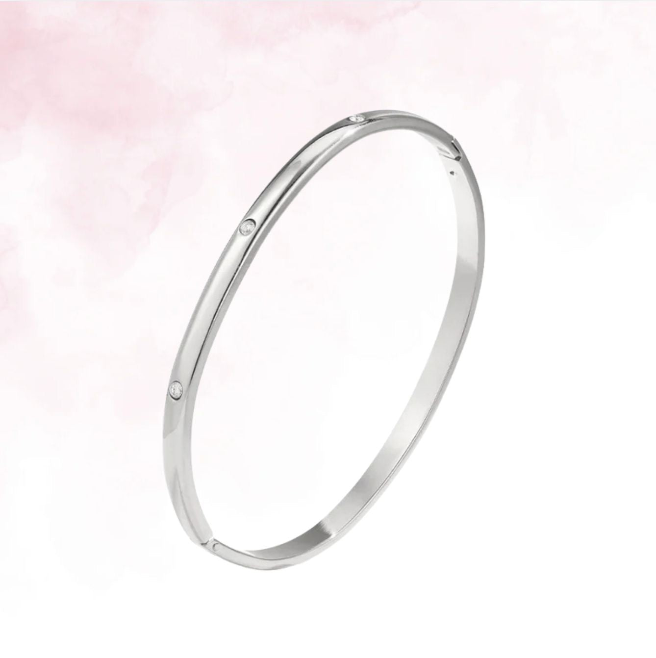 Pure Sparkle Bangle - Zilver