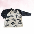 Zara Shirt met bagprint - Maat 74
