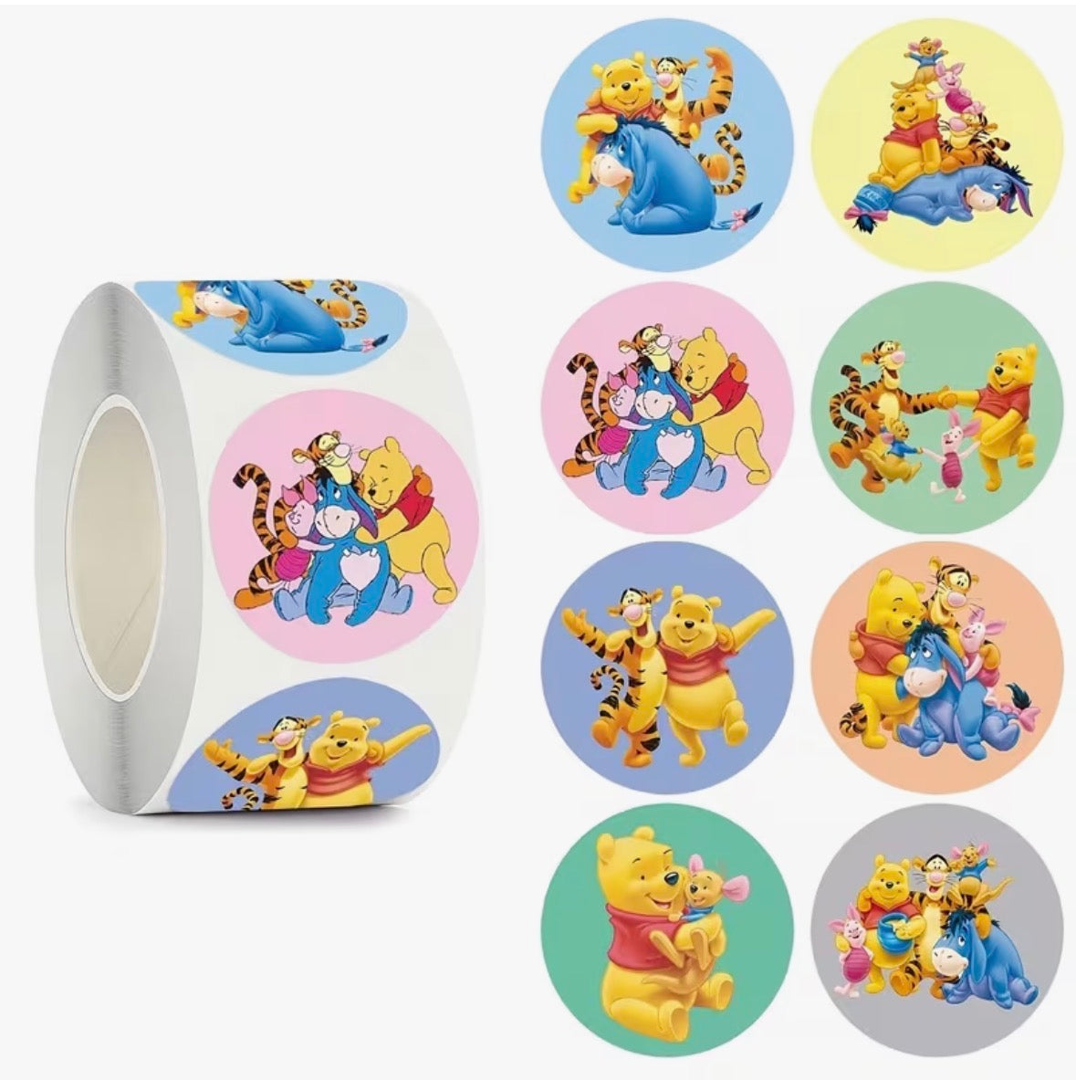 Stickers | Per 20 stuks | Winnie the Pooh | 2,5CM