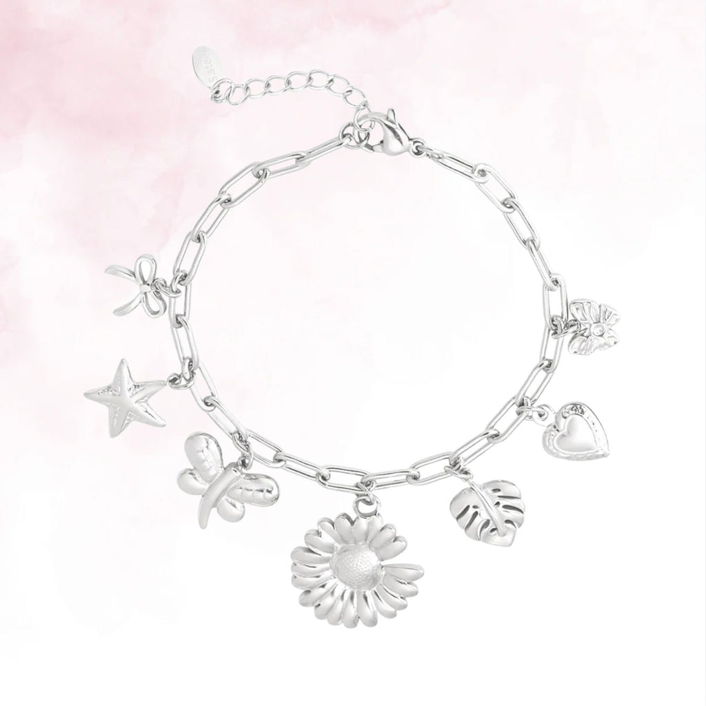 Flora Amour Bracelet - Zilver