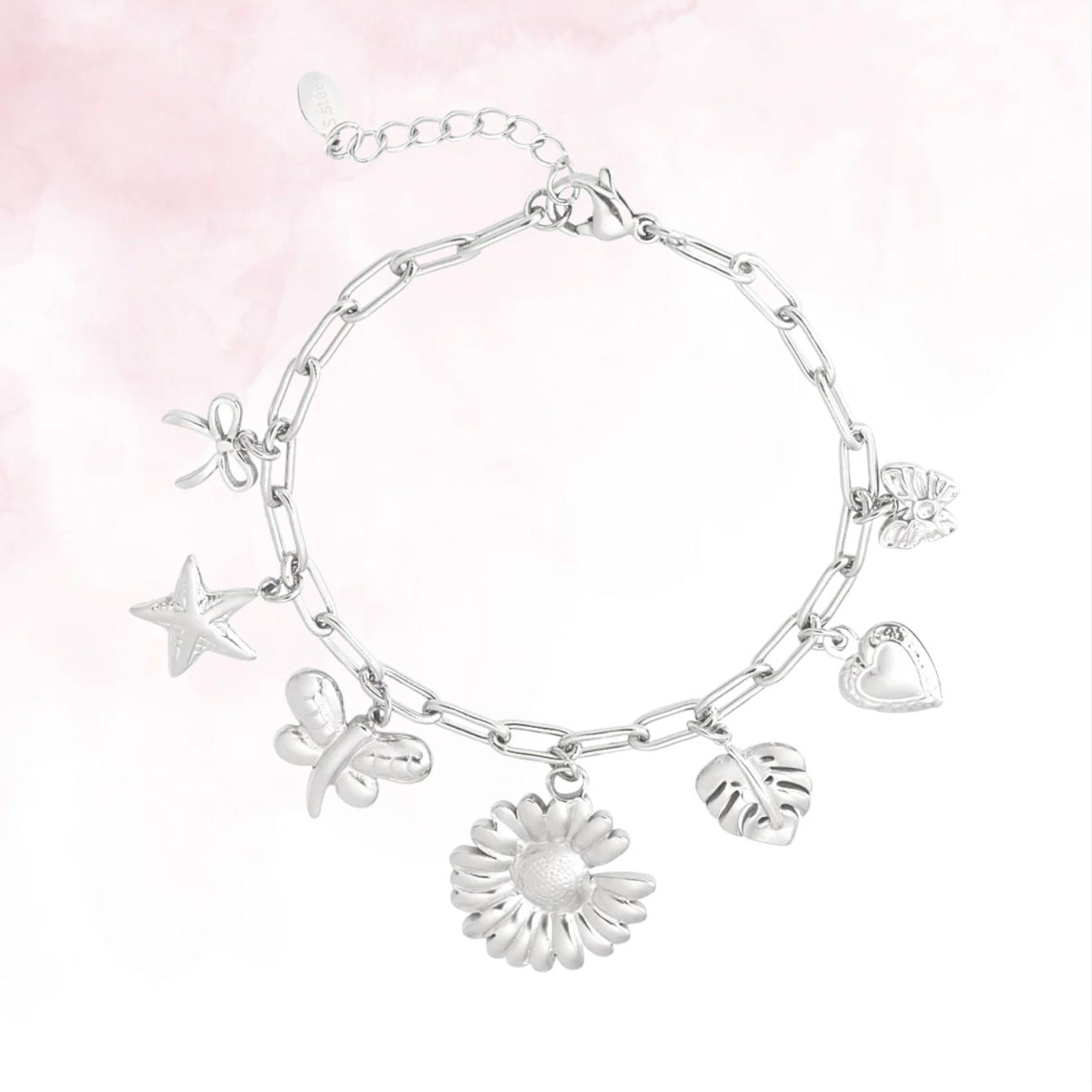Flora Amour Bracelet - Zilver