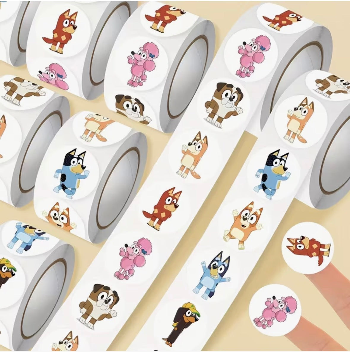 Stickers | Per 20 stuks | Bluey | 2CM