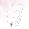 Amour Long Necklace - Zilver