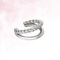Golden Twist Earcuff - Zilver