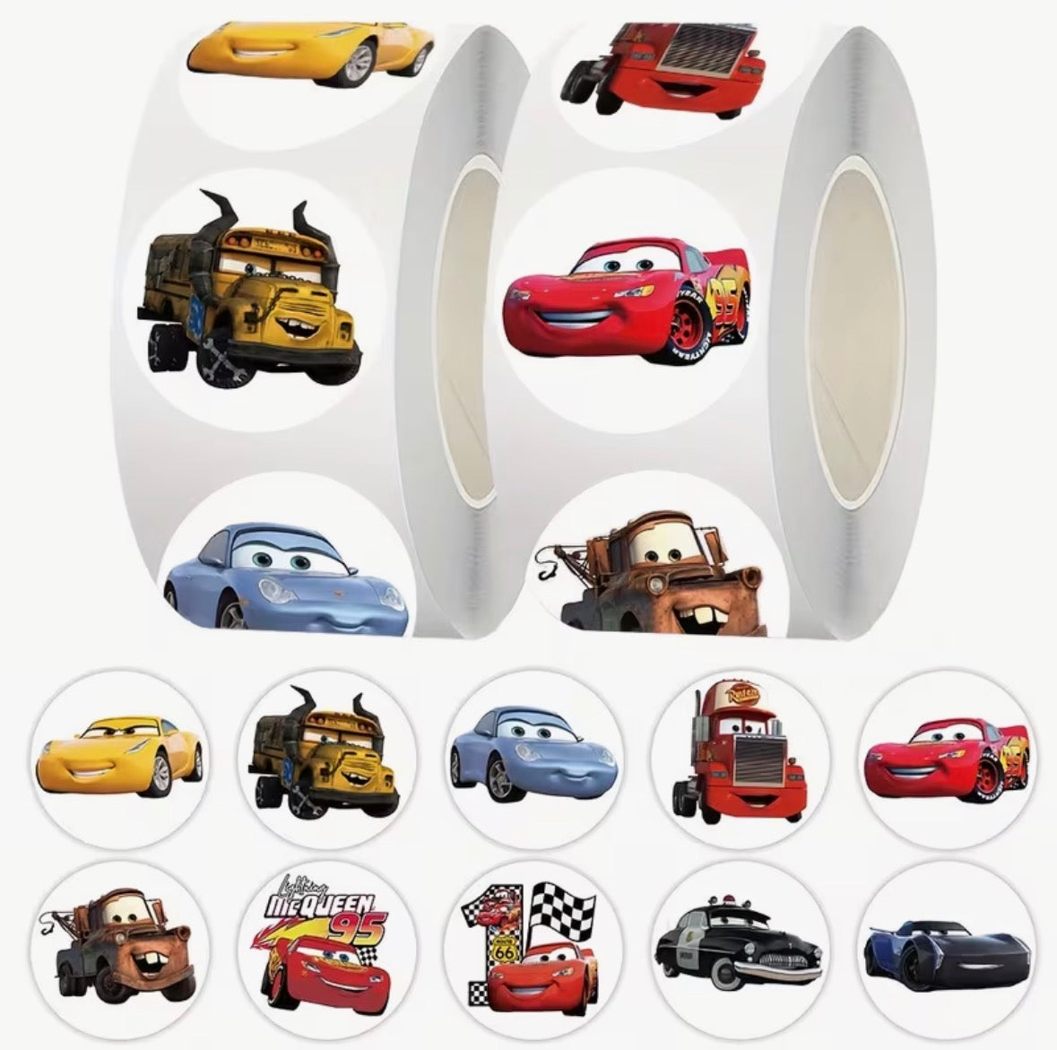 Stickers | Per 20 stuks | Cars | 2,5CM