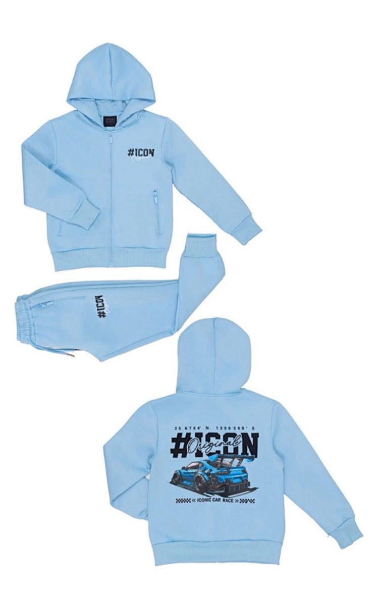 Icon set Auto - Blauw
