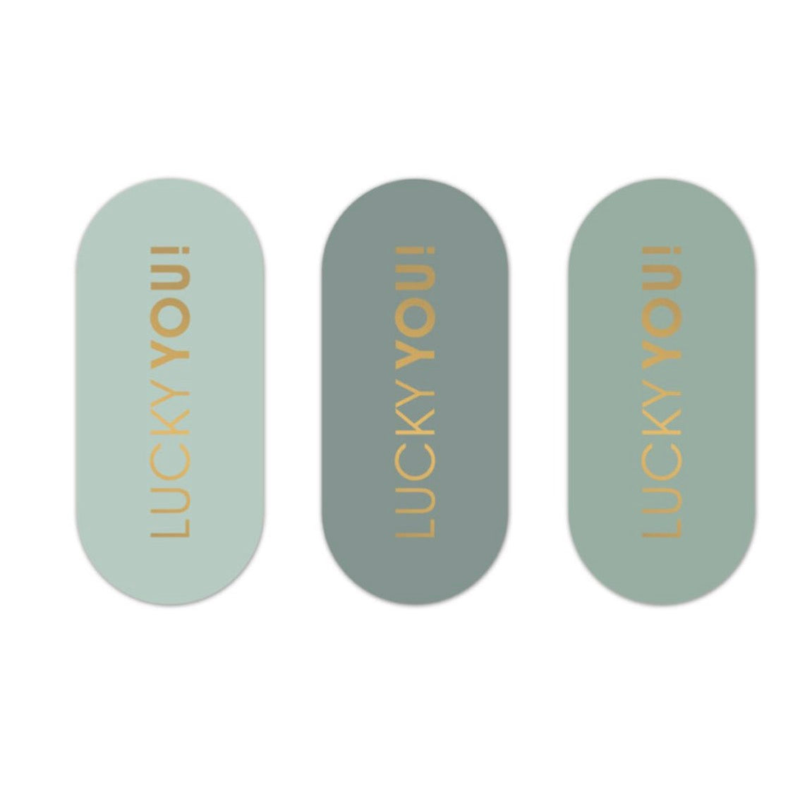Sticker | per 10 | Retro Shape Lucky You | 8 x 3 CM