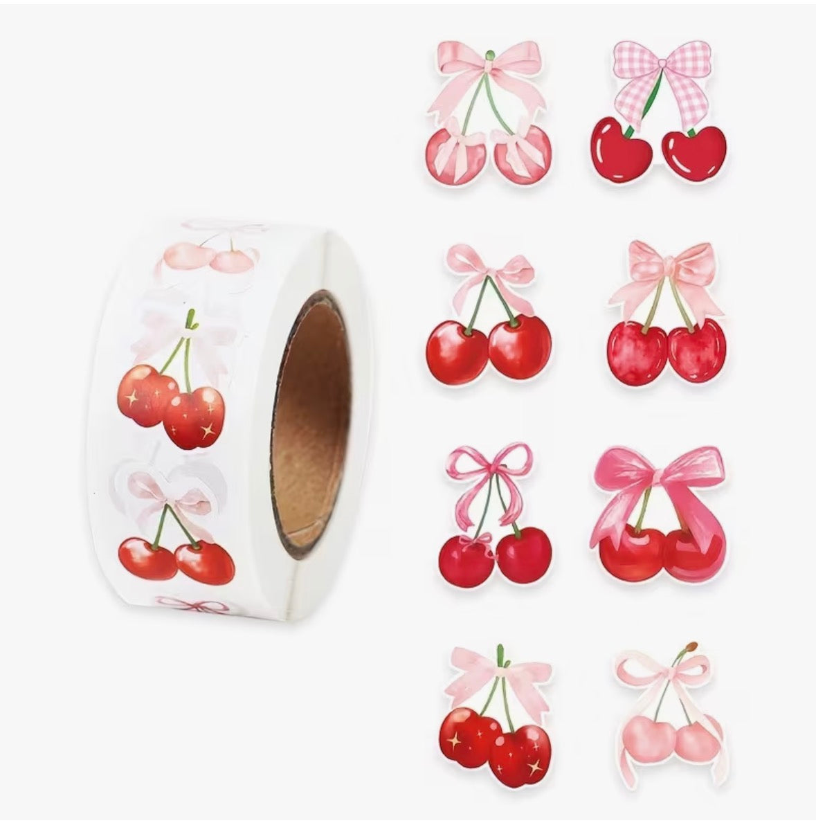 Stickers | Per 20 stuks | Kersjes | 2,5CM