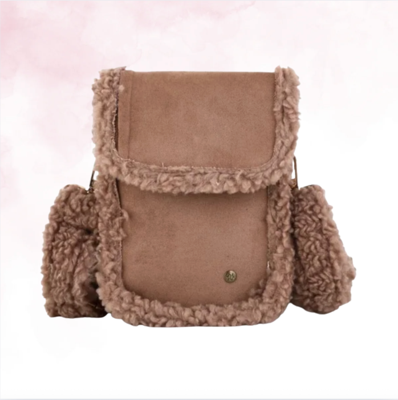 Teddy Telefoon Tas Brown