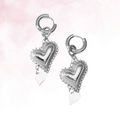 Sweetheart Drop Oorbellen Zilver
