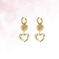 Double Love Hoops - Goud