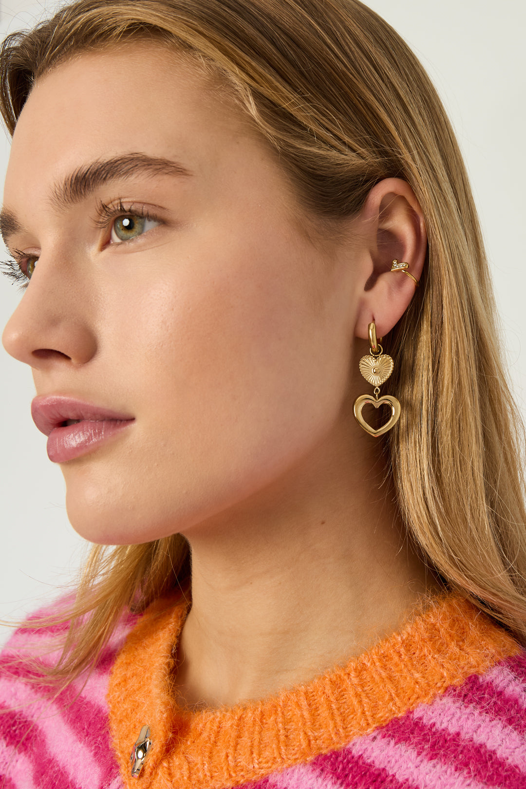 Double Love Hoops - Zilver