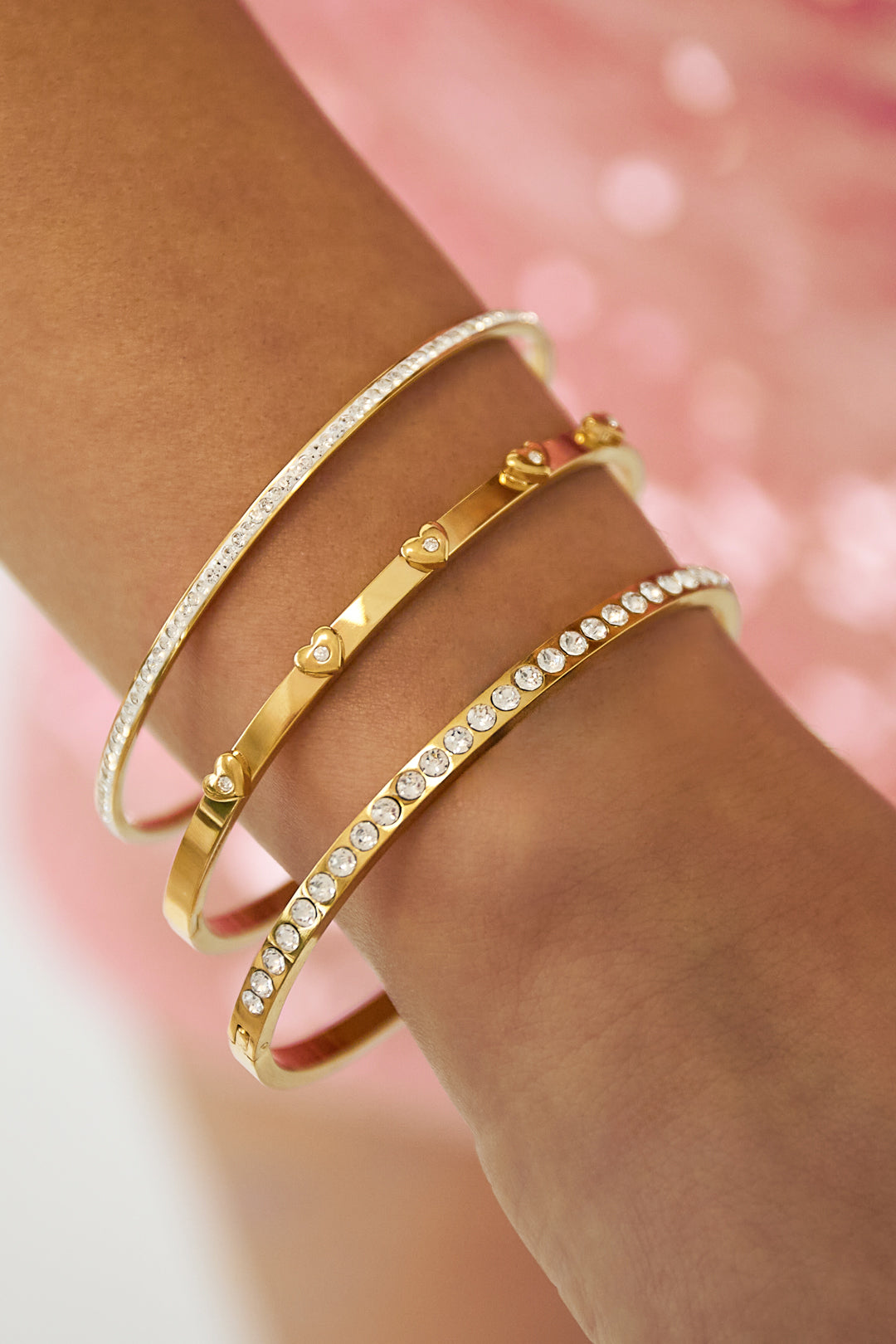 Sweet Heart Bangle - Zilver