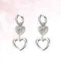 Double Love Hoops - Zilver