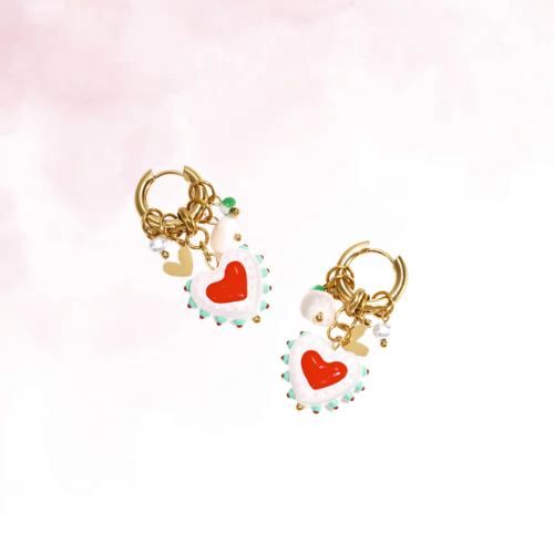 Candy Heart Hoops