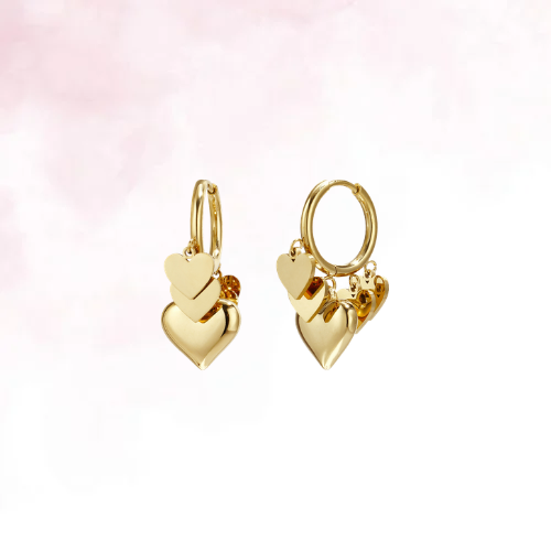 Amour Layer Hoops - Goud