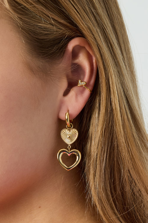 Double Love Hoops - Goud