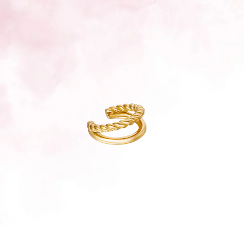 Golden Twist Earcuff - Goud