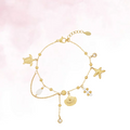 Beach days armband - Goud